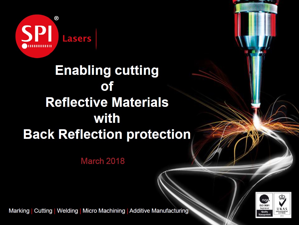 presentation: enabling cutting of reflective materials with back